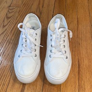 Steve Madden White Platform Sneakers